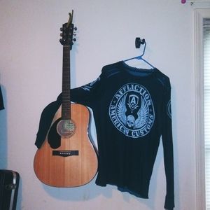 Men's Affliction reversible long sleeve.